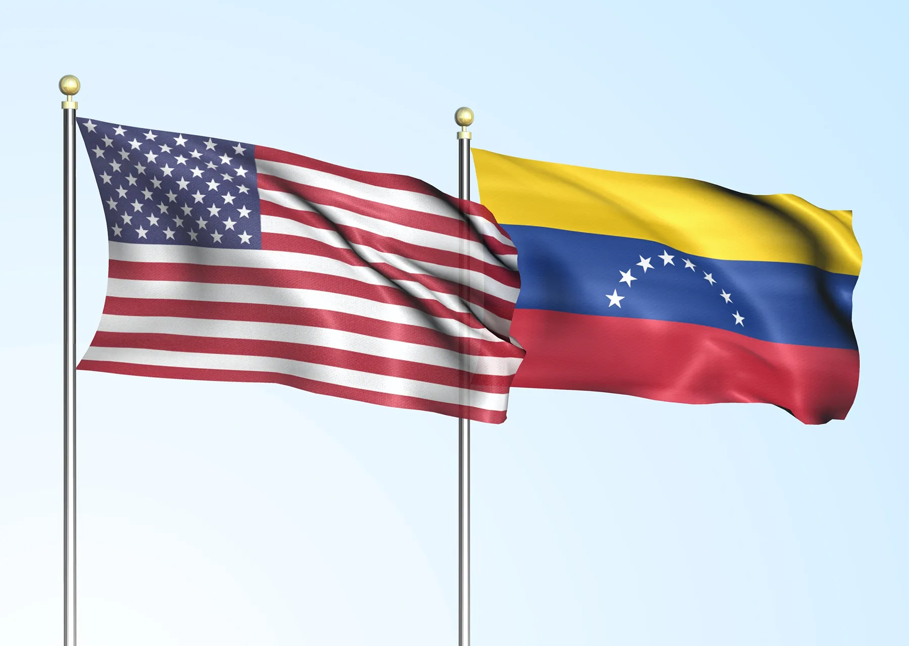 الأزمة بين أميركا وفنزويلا تعكس صراعا دوليا جديدا (وسائل التواصل) 