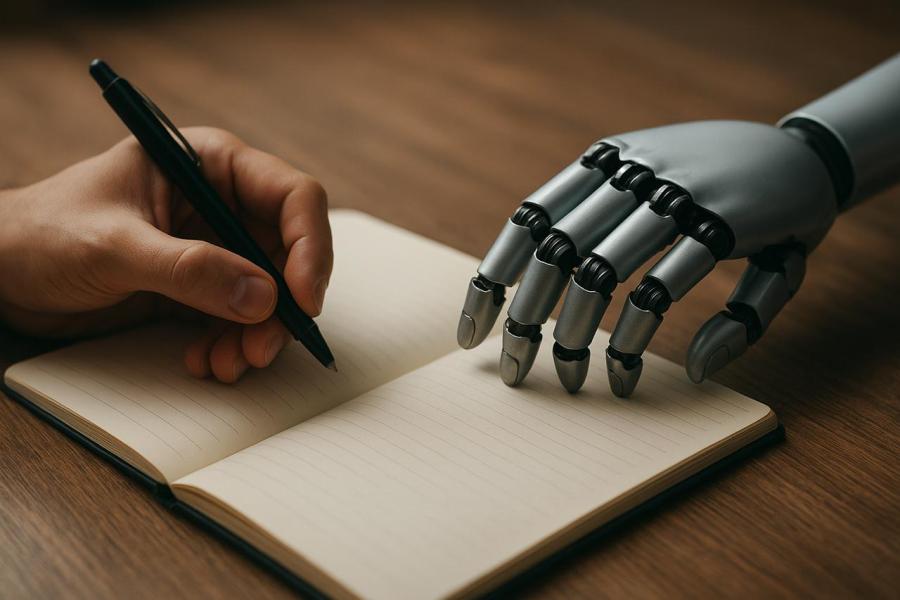 الذكاء الاصطناعي بات ينافس الكاتب والرسام (وسائل التواصل) 